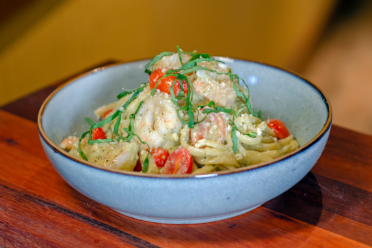 Shrimp Pesto Pasta